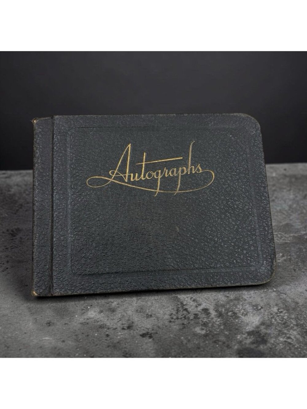 Vintage 1930s Autograph Book High School Signatures Notes Primitive Poems